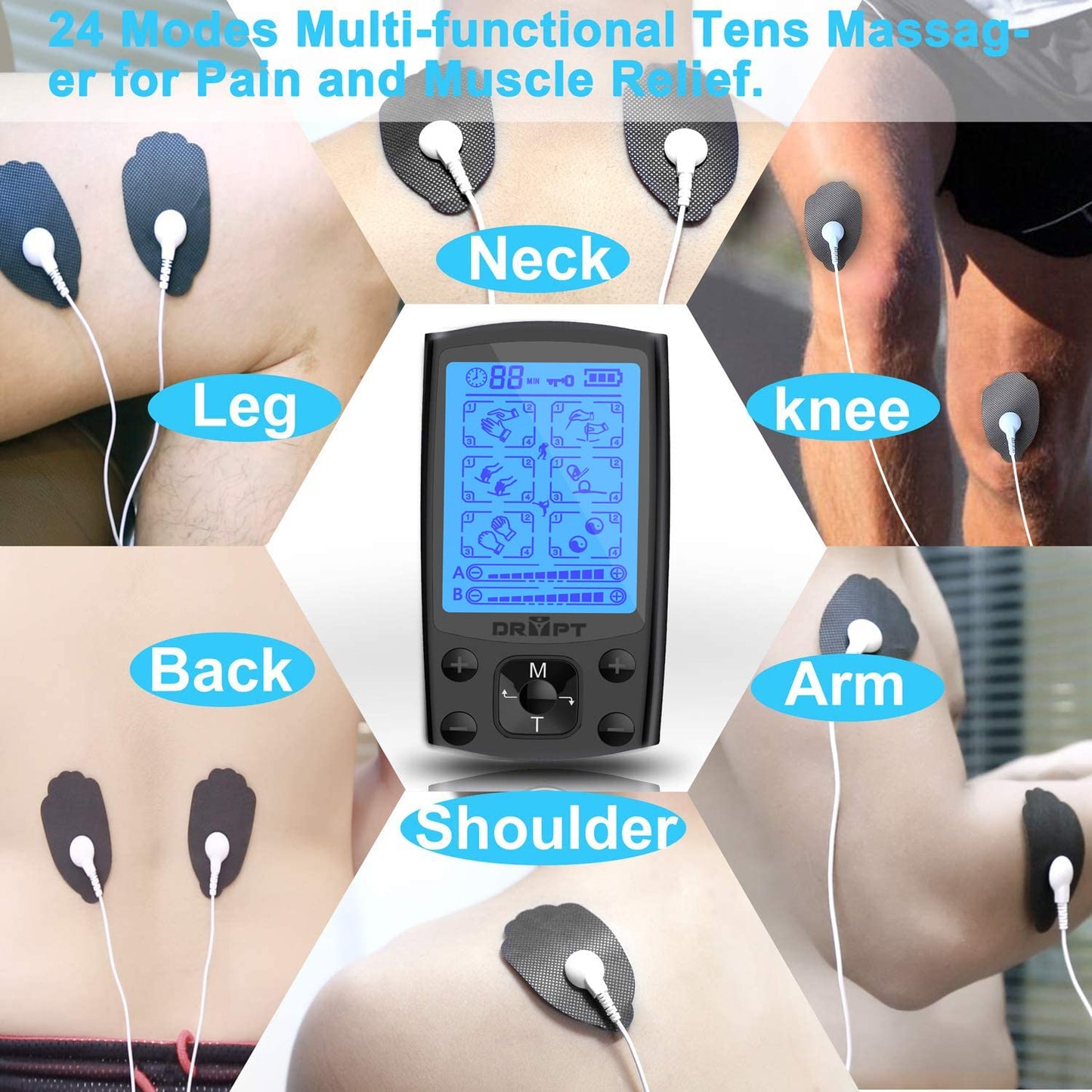 MOBILE TENS+MS SMART massager 10 pads